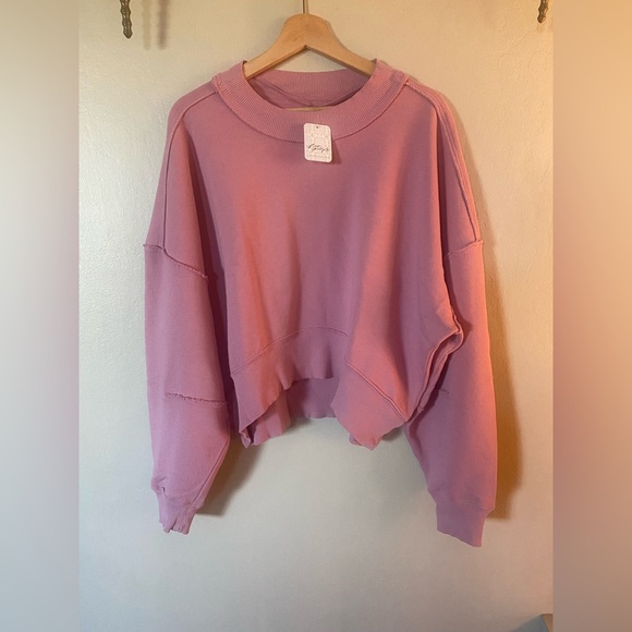 Free People we The Free Hi-Lo Pullover - Picture 3 of 5